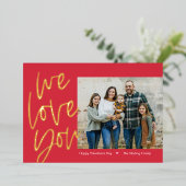 Nous vous aimons Foil Carte Saint Valentin (Debout devant)