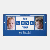 Nous vous aimons grand 2 photo bleu foncé blanc (Recto)