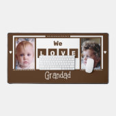 Nous vous aimons grand 2 photo brun blanc (Clavier et souris)