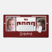 Nous vous aimons grand-mère 2 photo bordeaux blanc (Clavier et souris)