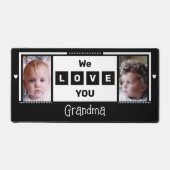 Nous vous aimons grand-mère 2 photo noir blanc (Recto)