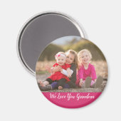 Nous Vous Aimons Grand-Mère Magnet Photo (Recto/Verso)