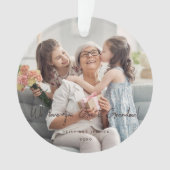 Nous Vous Aimons Grand-Mère Photo moderne manuscri (devant)