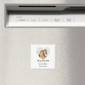 Nous Vous Aimons Grand-Père | Aimant personnalisé (In Situ (Lave-vaisselle))