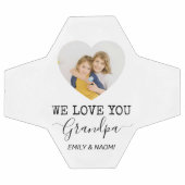 Nous Vous Aimons Grand-Père | Boule de soccer pers (Plat)