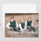 Nous Vous Aimons Grand-Père Carte Fête des pères (Devant / Derrière)