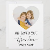 Nous Vous Aimons Grand-Père | En-tête de lettre pe (Devant)