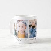 Nous Vous Aimons Grand-Père Photo Collage Mug (Devant gauche)