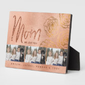 Nous vous aimons Maman Plaque photo 3 (Côté)