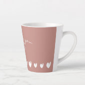 Nous vous aimons Nana Heart Saumon II Latte Mug (Droite)