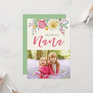 Nous Vous Aimons Nana Photo Carte d'appartement