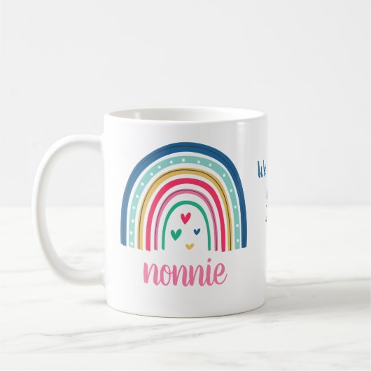 Nous Vous Aimons Nonnie Rainbow Coffee Mug (Gauche)