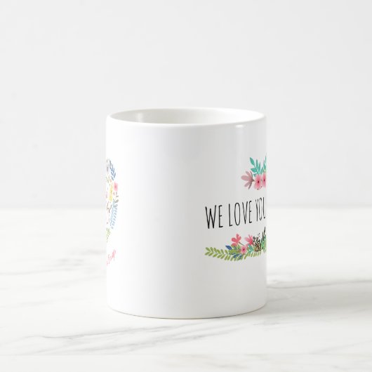 Nous vous aimons tasse de Nonna (Centre)