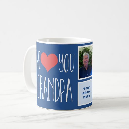 Nous vous aimons tasse multi de photo de (Devant gauche)