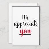 Nous Vous Apprécions Appréciation Gesture Merci (Devant / Derrière)