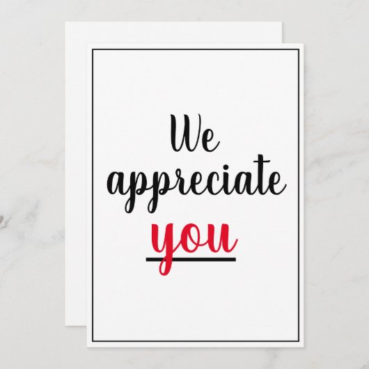 Nous Vous Apprécions Appréciation Gesture Merci (Devant / Derrière)