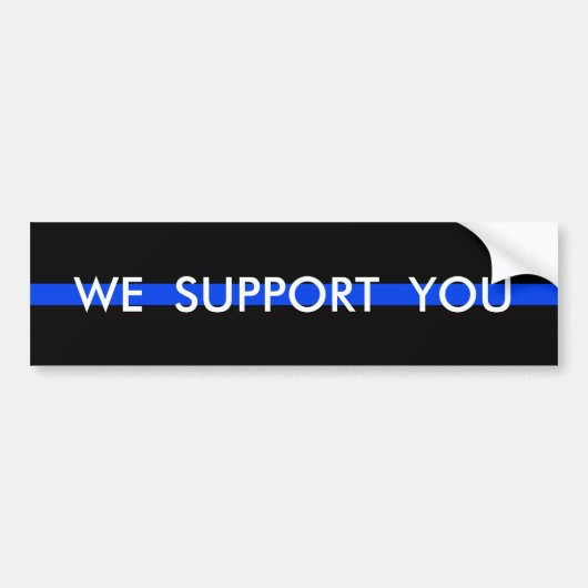 NOUS VOUS APPUYONS POLICE BUMPER STICKER (Devant)