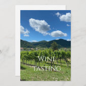 Nous vous avons invitation à la dégustation de vin (Devant / Derrière)