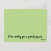 Nous vous envoyons une carte postale (Dos)