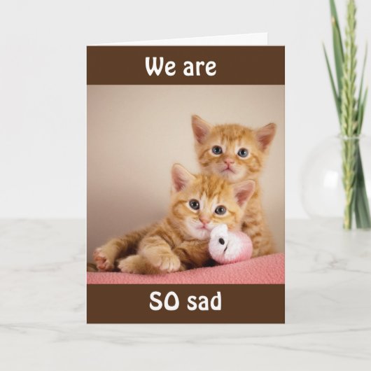 NOUS VOUS "MANQUERONS" TANT ! CARTE (Devant)