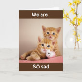 NOUS VOUS "MANQUERONS" TANT ! CARTE (Fleur jaune)