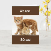 NOUS VOUS "MANQUERONS" TANT ! CARTE (Fleur jaune)