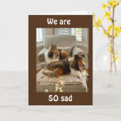 NOUS VOUS "MANQUERONS" TANT ! CARTE (Fleur jaune)