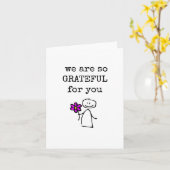 Nous Vous Sommes Reconnaissants, Carte De Reconnai (Fleur jaune)