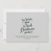 Nous Vous Souhaitons La Meilleure Carte De Noël (Dos)