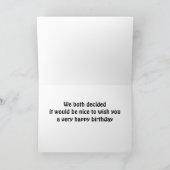 NOUS VOUS SOUHAITONS TOUS LES DEUX UNE CARTE "ANNI (Intérieur)