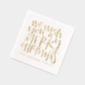 Nous vous souhaitons un joyeux Noël Carol Gold (Gauche)