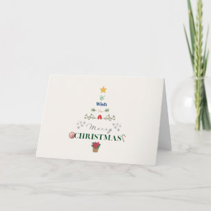 "Nous vous souhaitons un joyeux Noël" Carte de voe