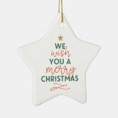 Nous Vous Souhaitons Un Joyeux Ornement En Forme D (Droite)