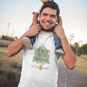 Nous Vous Souhaitons Un Joyeux T-shirt Famille Hom