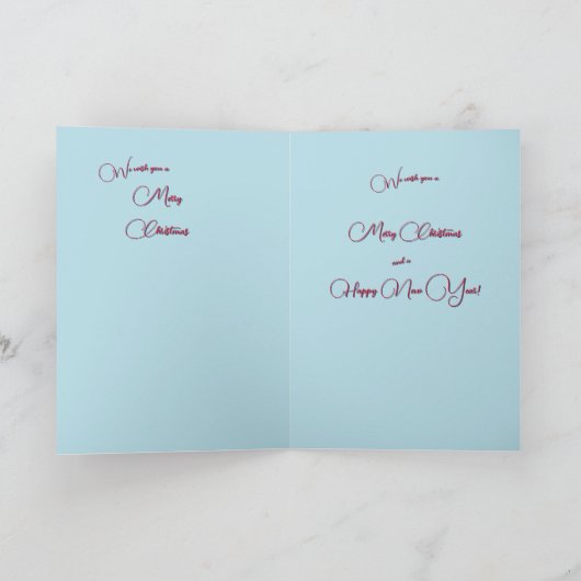 Nous Vous Souhaitons Une Carte De Voeux Joyeuse De (Intérieur)