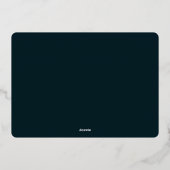 Nous Vous Souhaitons Une Carte Foil Photo De Noël (Verso)