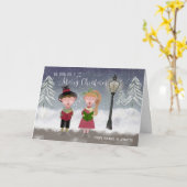 Nous vous souhaitons une carte joyeux Carolers de  (Fleur jaune)