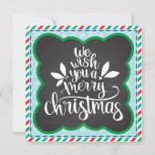 Nous vous souhaitons une joyeuse carte de Noël (Devant)