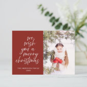 Nous vous souhaitons une joyeuse carte de Noël (Debout devant)