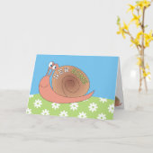 Nouveau Accueil Mete Escargot dans les Cartes de v (Fleur jaune)