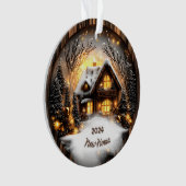 Nouveau Accueil Ornement acrylique Cadeau de Noël (devant)