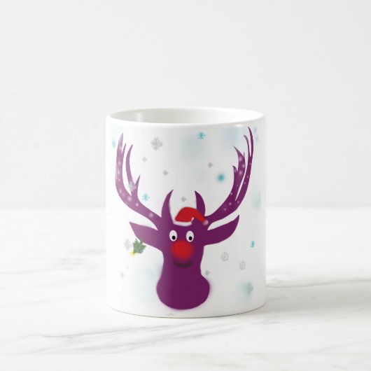 Nouveau An Cartoon Classique Mug Blanc (Centre)