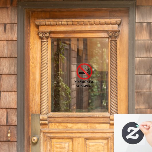 NOUVEAU ! 🚭 Autocollant anti-tabac et vapotage - (Porte d'accueil)