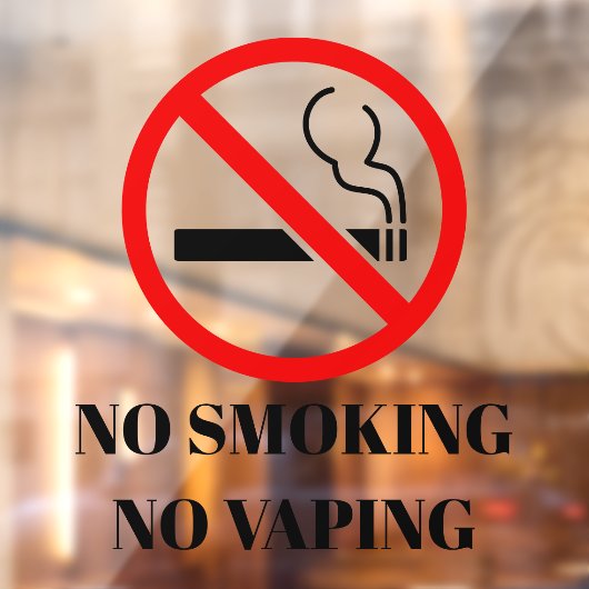 NOUVEAU ! 🚭 Autocollant anti-tabac et vapotage - (Feuille 2)