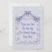 Nouveau Baby Boy Frilly Faire-part Card (Devant)