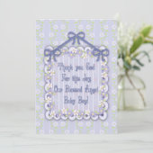 Nouveau Baby Boy Frilly Faire-part Card (Debout devant)