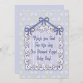 Nouveau Baby Boy Frilly Faire-part Card (Devant / Derrière)