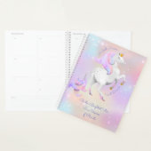 Nouveau Baby Delicate Pink Unicorn Planner (Devant avec enveloppe)