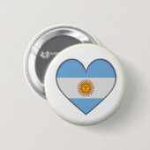NOUVEAU ! ! - BADGE DE RETOUR DU COEUR ARGENTINE (Devant & derrière)