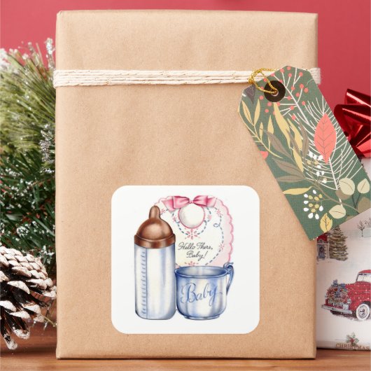 Nouveau Bébé autocollants cadeau pour paniers ou l (vacances)